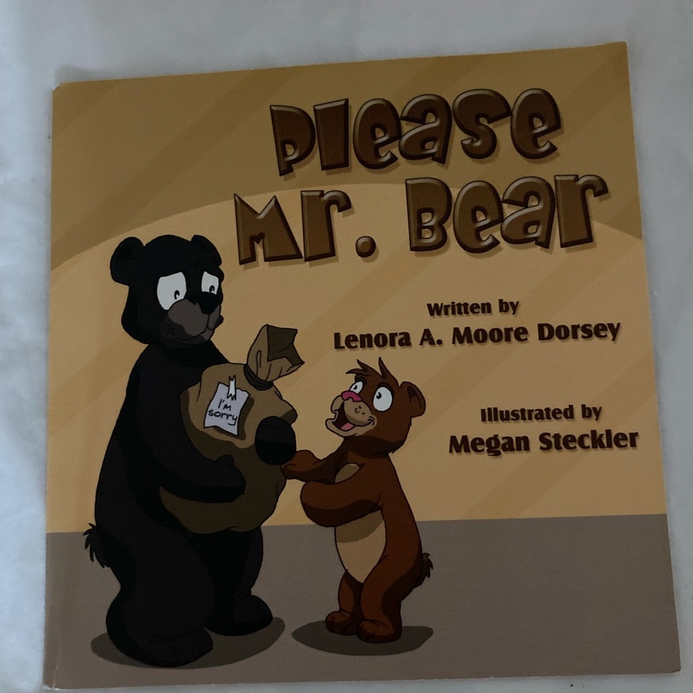 Please Mr. Bear Children's Book - Yellow & Brown Cover